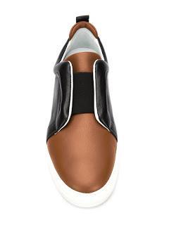 Color-Blocking In Cooler Weather:  Pierre Hardy Elasticated Slip-On Sneakers
