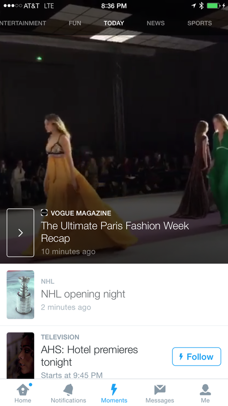 Twitter, Too, Toys With Curated Moments