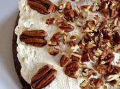 Chocolate Pecan Cake with Maple Whipped Cream