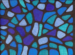 Jill Ann Whitney - coloured pen art - calming and therapeutic abstractions