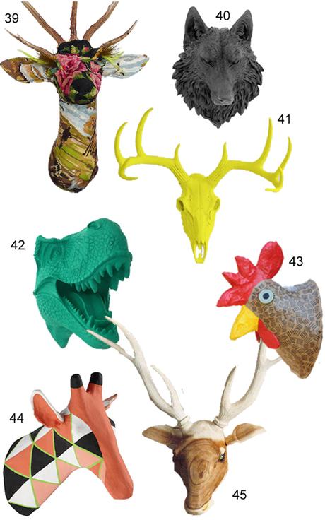 Get the Look 45 Faux Animal  Heads  Paperblog