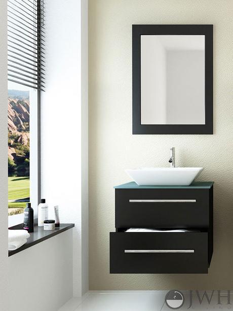 carina single bathroom vanity glass top modern design style small floating