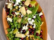 Arugula Pear Salad with Pomegranate Vinaugrette