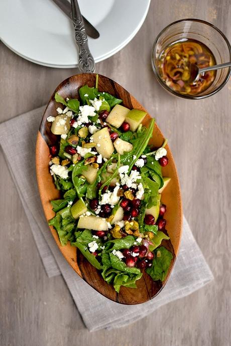 Arugula, Pear & Goat Cheese Salad