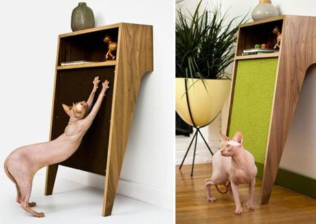 Cat Scratching Board Table