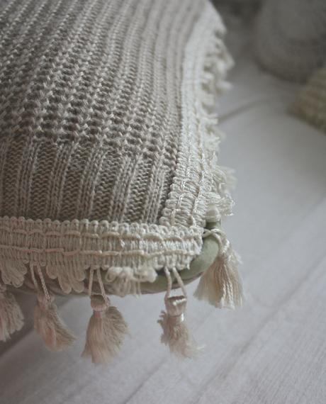 How To: Cable Knit Sweater + Tassel Pillow 