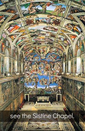 entire interior of Sistine Chapel