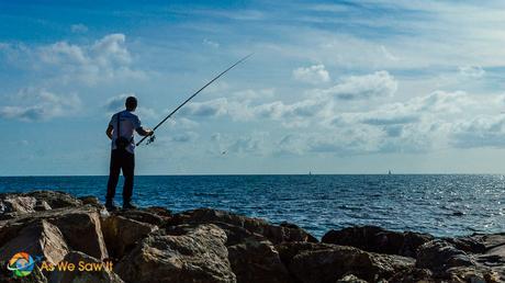 Fisherman in Civitavecchia, Italy