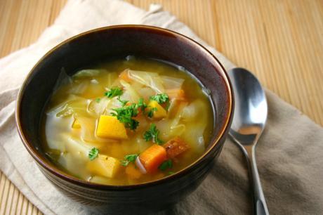 Hearty Sweet Potato Cabbage Soup (VEGAN)