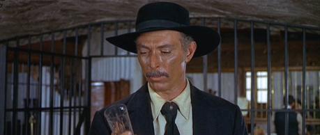Col. Mortimer in For a Few Dollars More An example of the shirt looking more tan than gray. Dammit, Sergio.