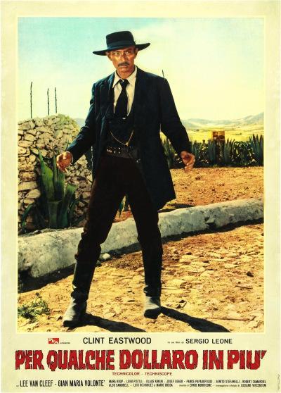 Col. Mortimer in For a Few Dollars More An Italian poster for For a Few Dollars More (1965), featuring Lee Van Cleef as Colonel Douglas Mortimer.