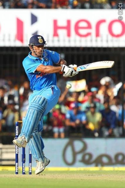 Dhoni breathes life at Indore Holkar stadium - wins match and MoM award