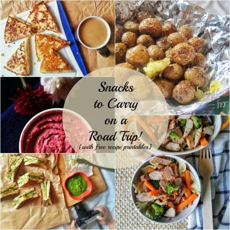 Road Trip Snacks to Carry {with free recipe printables}