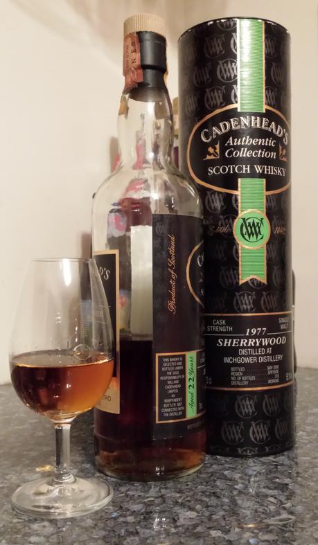 Dusty Whisky Review – Cadenhead Authentic Collection – 1977 Sherrywood – Inchgower