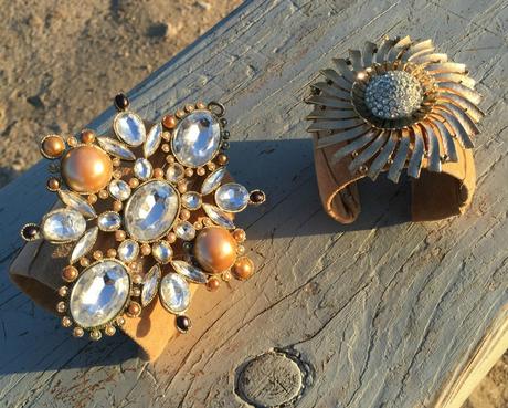 Vintage Brooch Cuffs