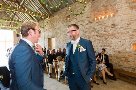 Ceremony at Barmbyfield Barn Wedding