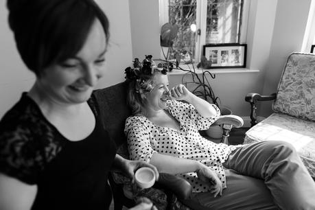 Bride Preparation for Barmbyfield Barn Wedding