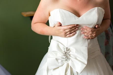 Bride Preparation for Barmbyfield Barn Wedding