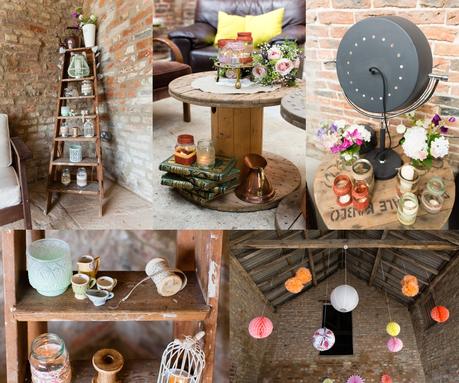 Rustic sewing details at barmbyfield barn wedding DIY