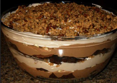 Double Fudge Toffee Punch Bowl Cake