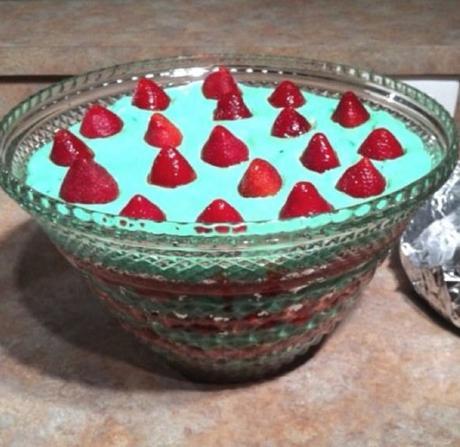 Christmas Punch Bowl Cake