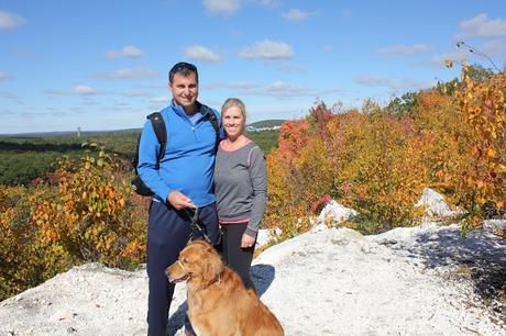 Hiking the Pequot Trails with your dog Lantern Hill Summit #walktober
