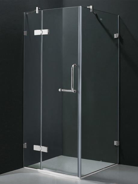 cimarron shower enclosure clear glass modern design style sleek open bathroom products