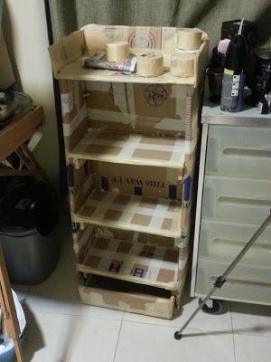 New - Recycled Projects Returns - Cardboard Bookcase