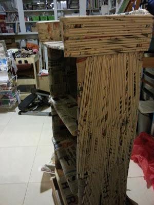 New - Recycled Projects Returns - Cardboard Bookcase