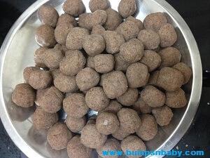 Ragi Paal Kozhukattai Recipe or Ragi Dumplings in Milk for Kids