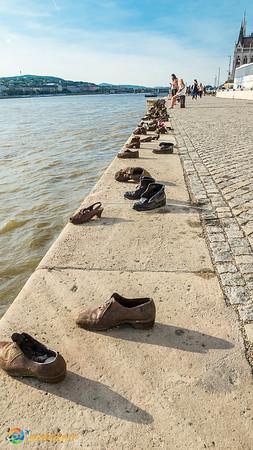 Shoes on the Danube. In 1944 Jews were stripped and shot in Budapest.