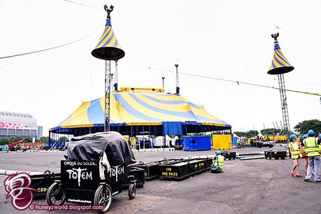 The BIG TOP Is All Ready For Cirque Du Soleil's TOTEM In Singapore