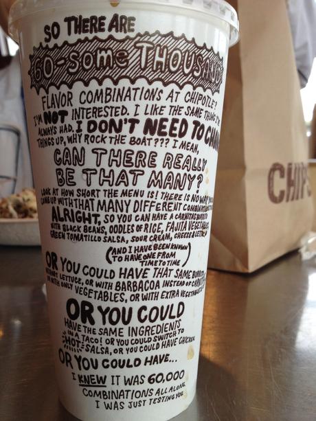 Chipotle Cup Speaks 1