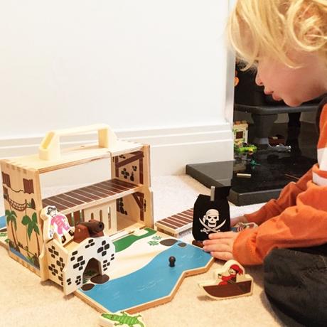 Set Sail with the Cadson Wood Play Pirate Island Playset