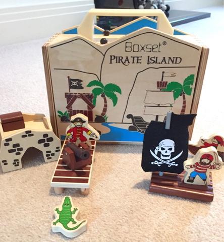 Set Sail with the Cadson Wood Play Pirate Island Playset