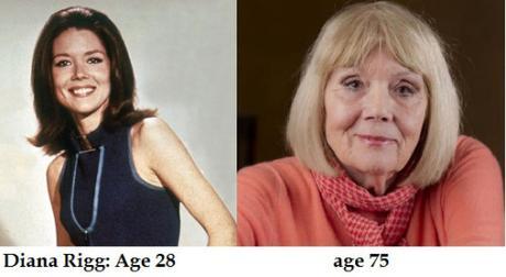 Diana Rigg 28 vs. 75