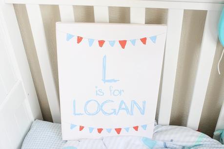 personalised baby canvas