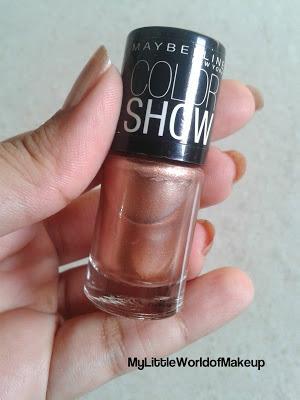 Maybelline Color Show nail Paint in Cinderella Pink - Review & Swatches