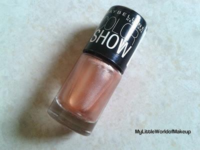 Maybelline Color Show nail Paint in Cinderella Pink - Review & Swatches
