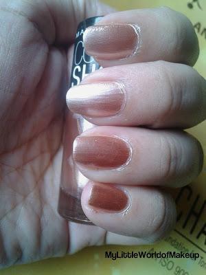 Maybelline Color Show nail Paint in Cinderella Pink - Review & Swatches