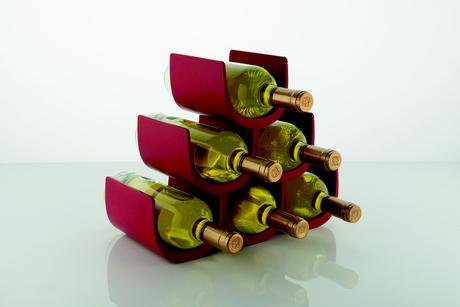 Modular wine rack for tabletop or floor