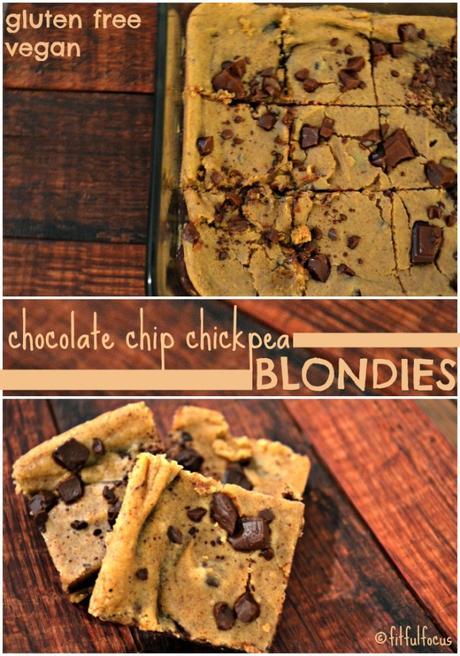 Chocolate Chip Chickpea Blondies | Vegan | Gluten Free | Recipe Redux | Nut Butter Recipe | Healthy Dessert