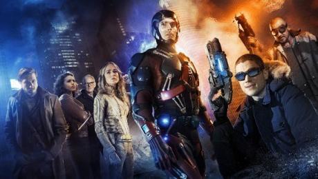 DC's Legends of Tomorrow -- Image LGD01_JN_0001 -- Pictured (L-R): Arthur Darvill as Rip Hunter, Ciara Renee as Kendra/Hawkgirl, Victor Garber as Professor Martin Stein, Caity Lotz as White Canary, Brandon Routh as Ray Palmer/Atom, Wentworth Miller as Leonard Snart/Captain Cold, and Dominic Purcell as Mick Rory/Heat Wave -- Credit: Jordan Nuttall/The CW -- Ã‚Â© 2015 The CW Network, LLC. All Rights Reserved.