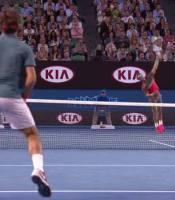 Federer Split Steps Nadal Serves Tennis,