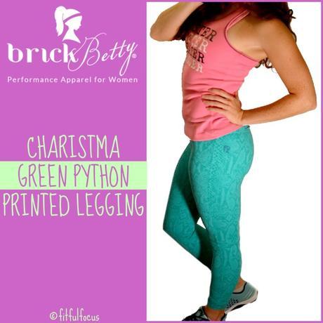Brick Betty Charisma Green Python Printed Legging | Fit & Fashionable | High End Fitness Apparel | Workout Gear