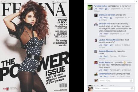 Snapshot from Priyanka Chopra's official Facebook page