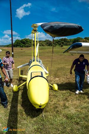 Personal helicopter at the Panama International Air Show.