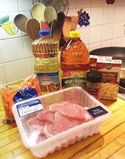 Cooking with ALDI: Sautéed Pork Chops with Cider Sauce and Apple-Infused Carrots