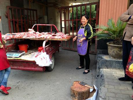 Buying Meat in Xian China