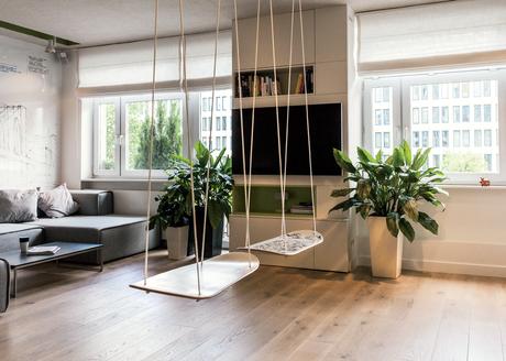 Warsaw apartment swing seats